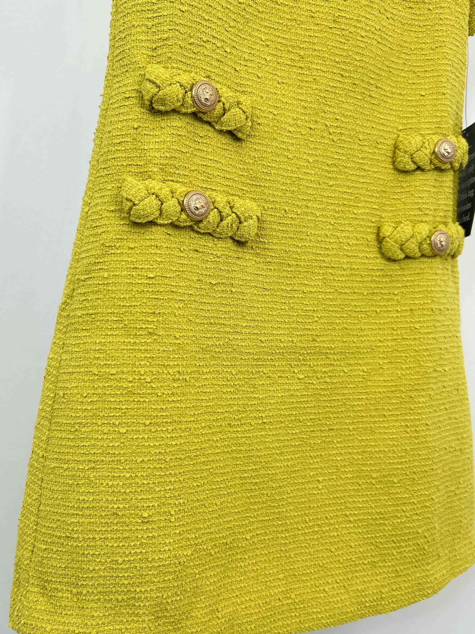 TUCKERNUCK Size XXS Chartreuse Women Dress NW