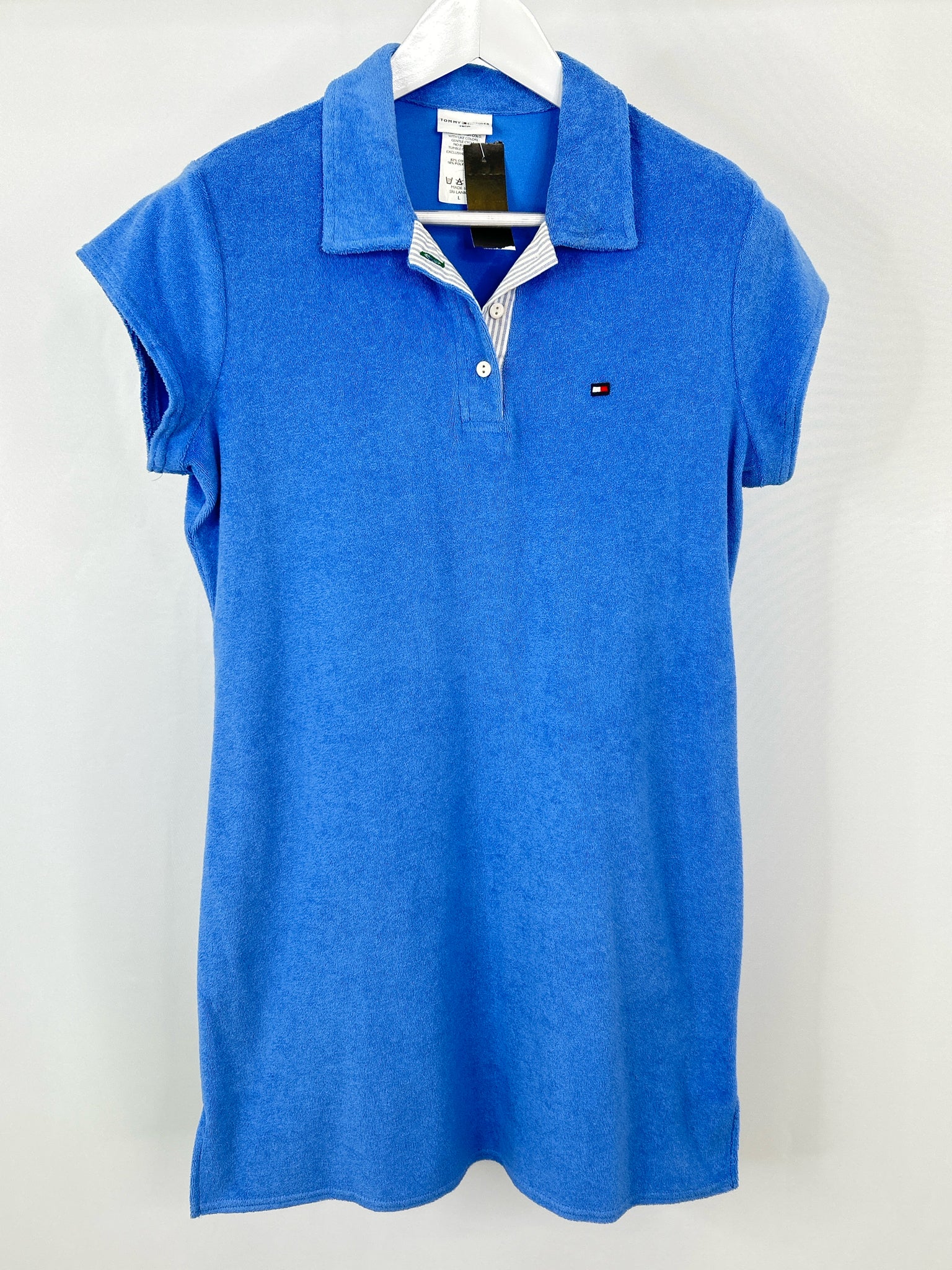 TOMMY HILFIGER Size L Baby Blue Women Dress