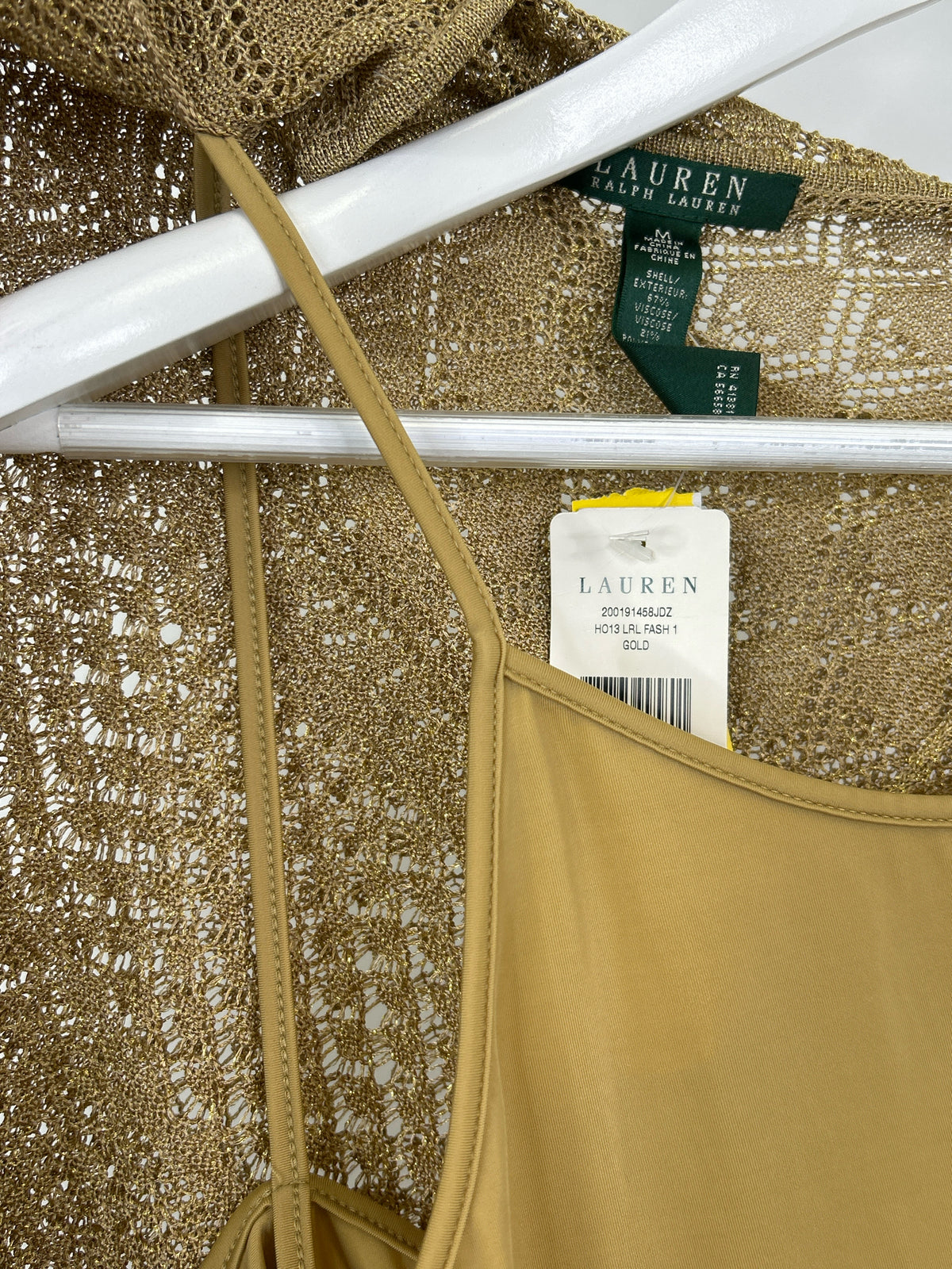 Lauren Ralph Lauren Size M gold metallic Women Sweater