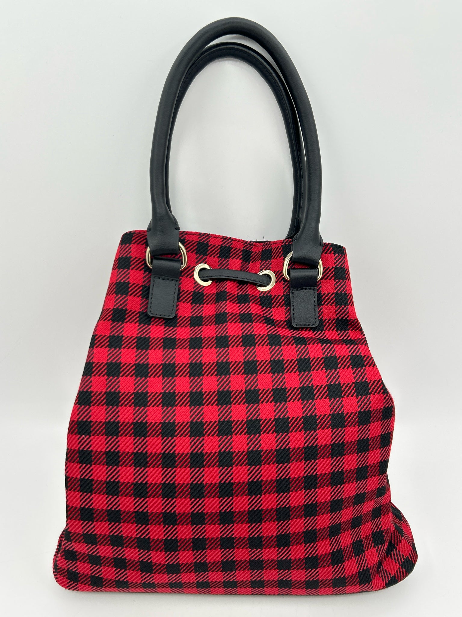 TALBOTS Red & Black Women Tote