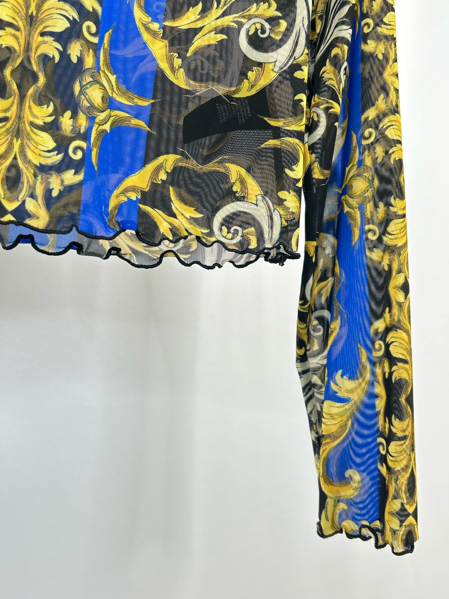 ALICE + OLIVIA Size L blue and black Women Top