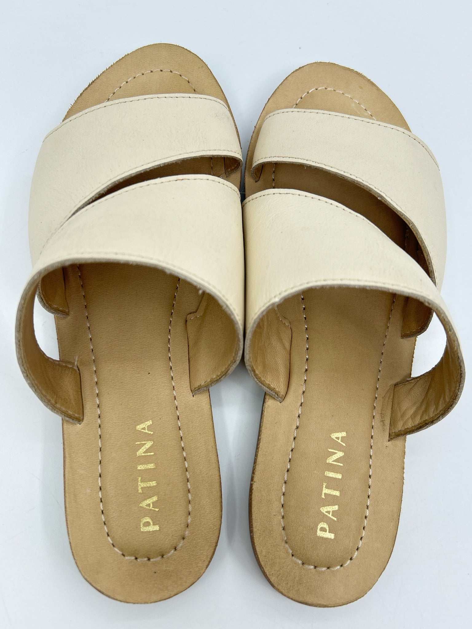 PATINA Size 6 BONE Women Sandal