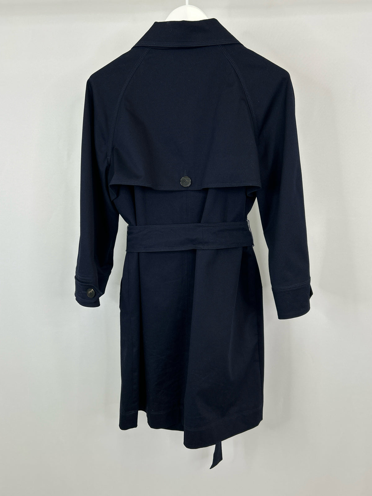 MARELLA Size 8 Navy Women Trench Coat