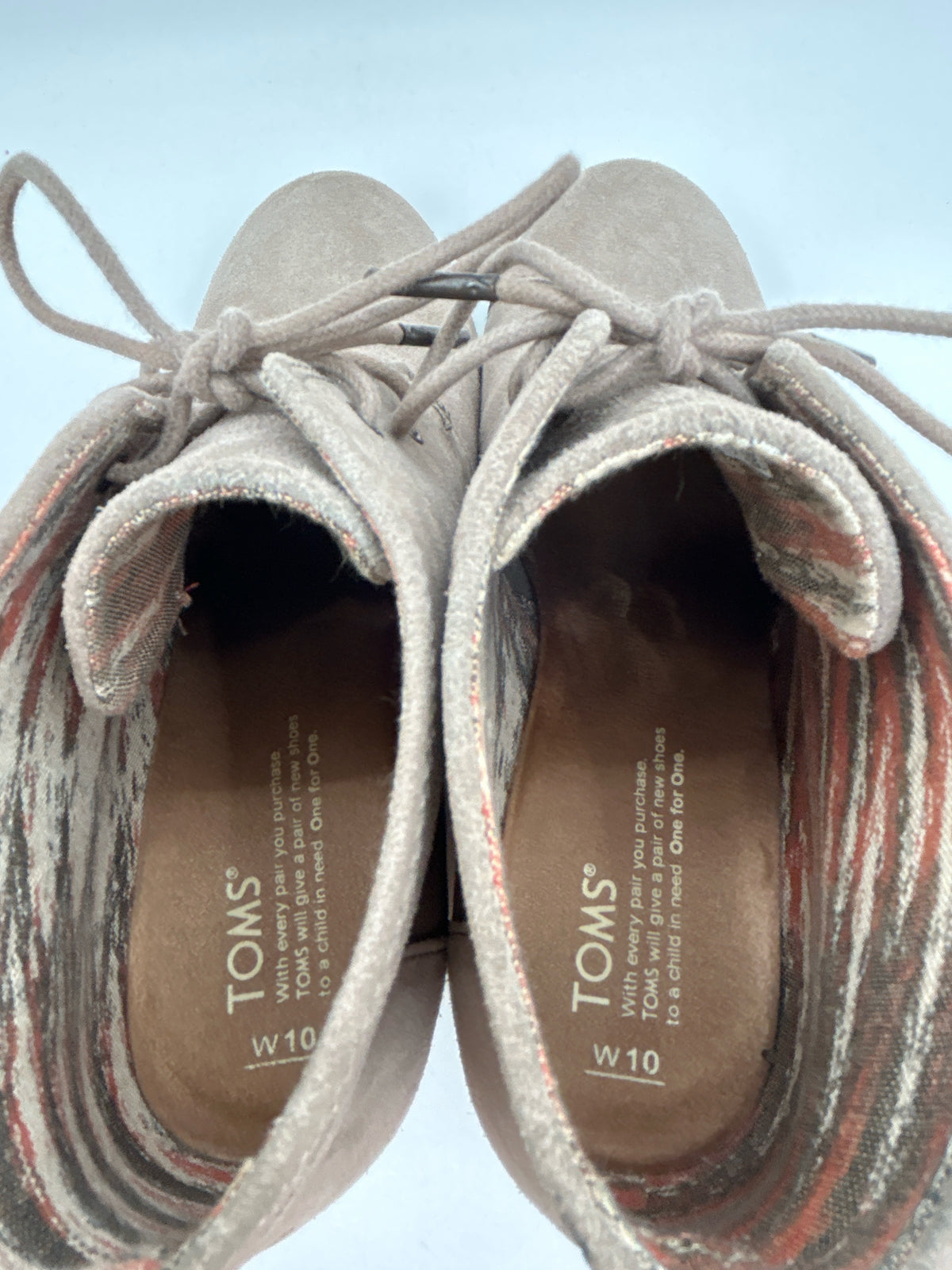 TOMS Size 10 Taupe Women Booties