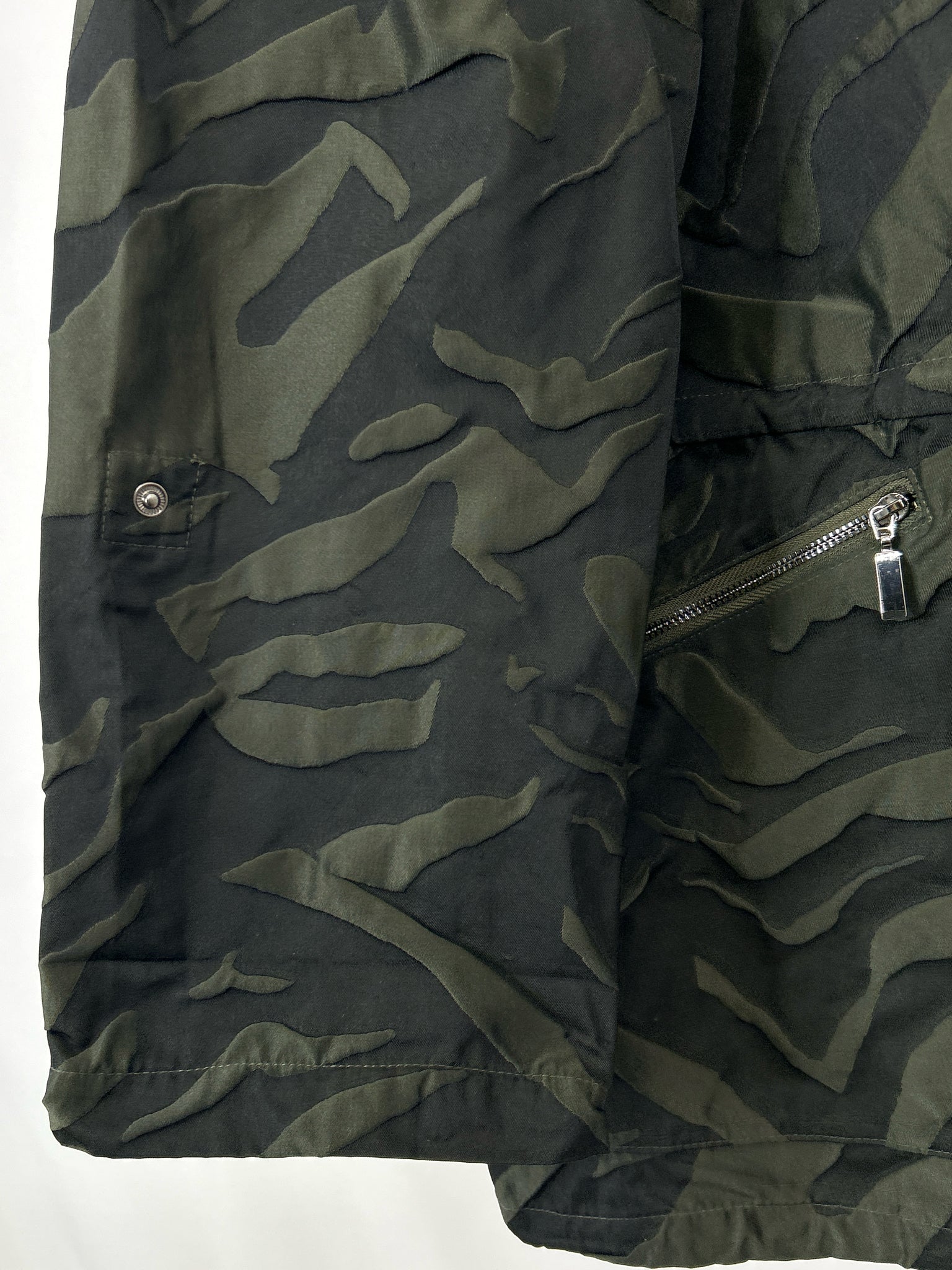 CHICO'S Size 14 Green and Black Camo Jacket