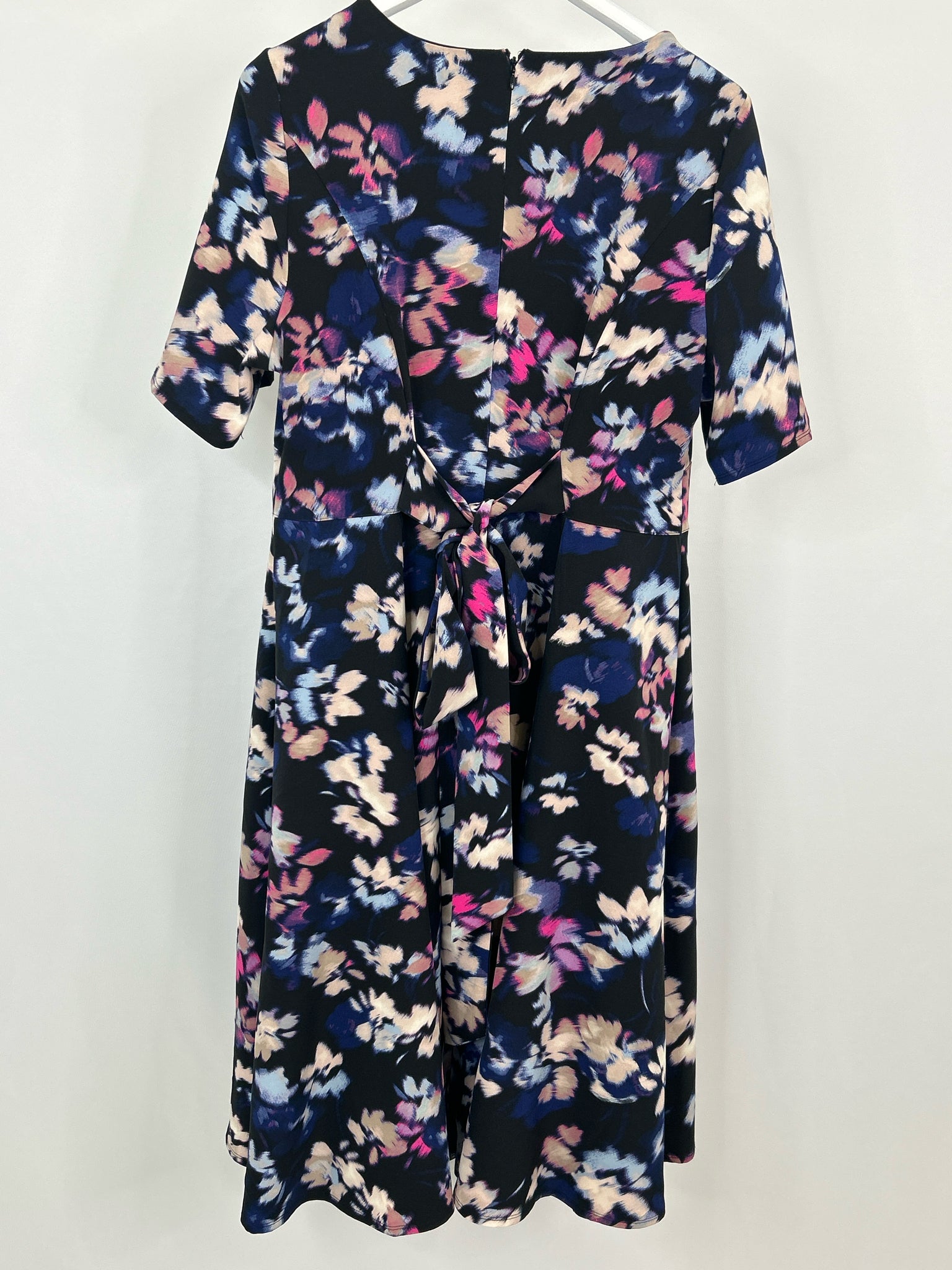 LANE BRYANT Size 16 Blue Print Women Dress
