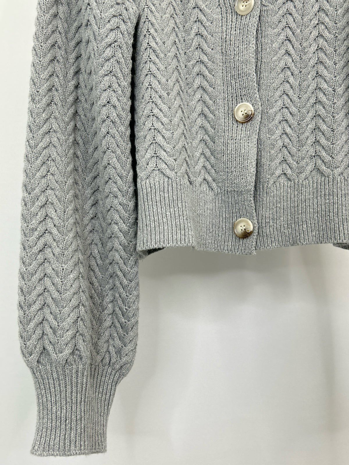 POL Size L Grey Women Cardigan