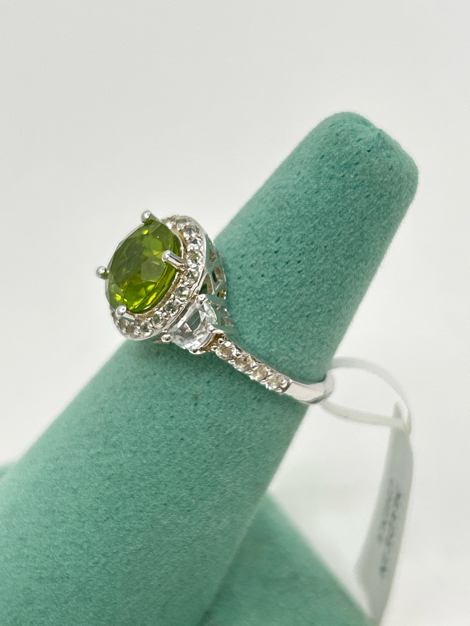 PINCTORE SILVER AND GREEN Ring