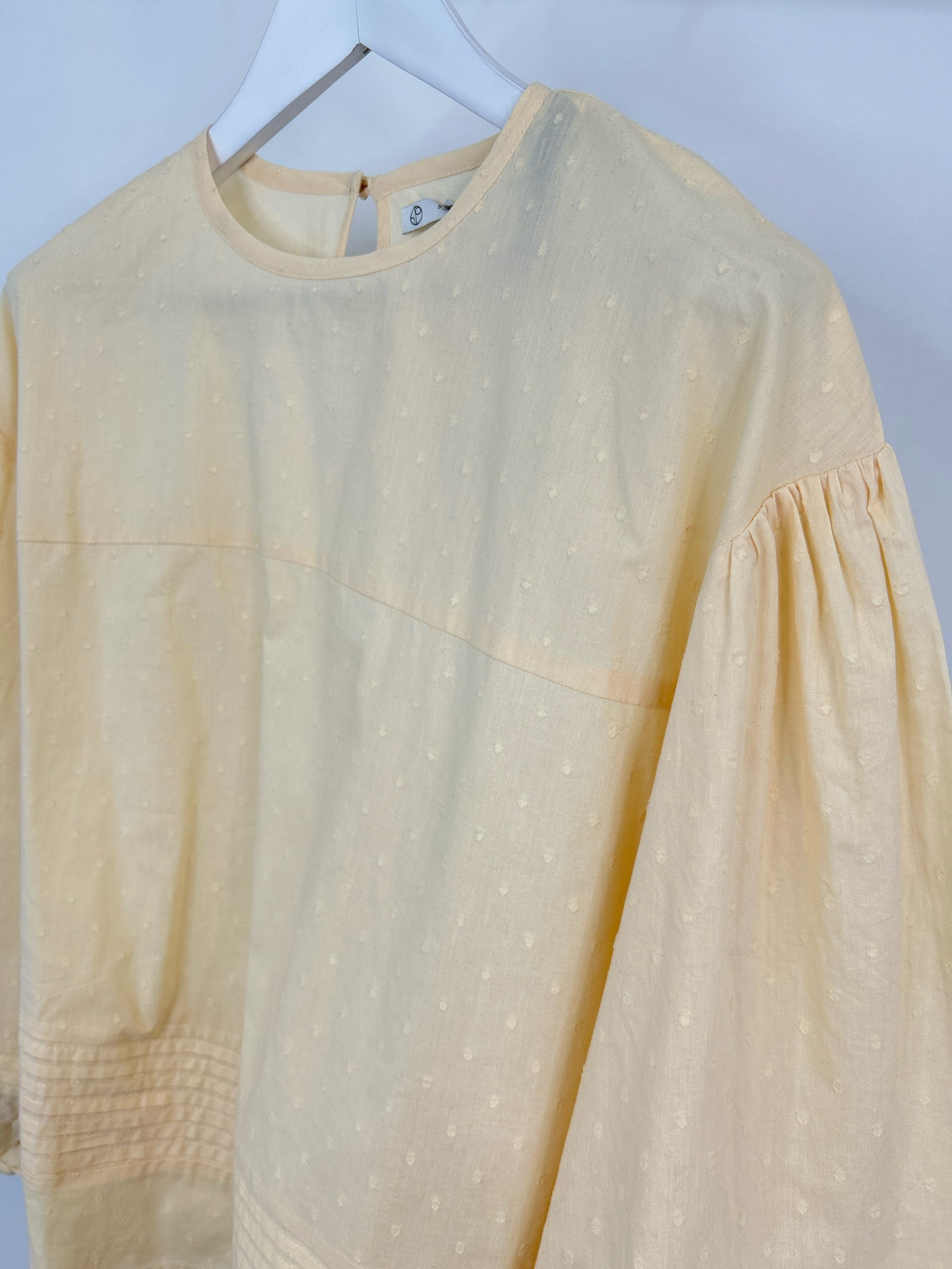 1 People Size S Cream Women Blouse
