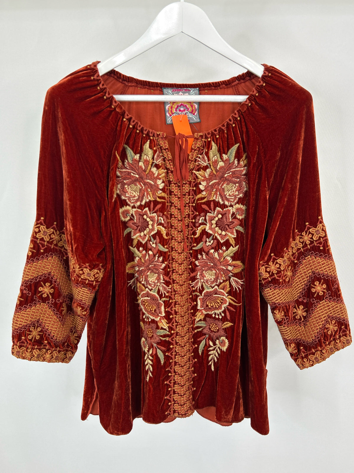 JOHNNY WAS Size M RUST Women Top