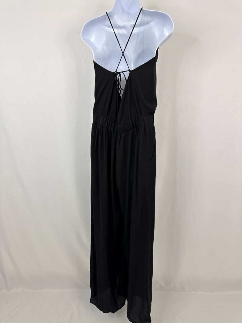 KRISA Size M Black Women Jumpsuit NWT
