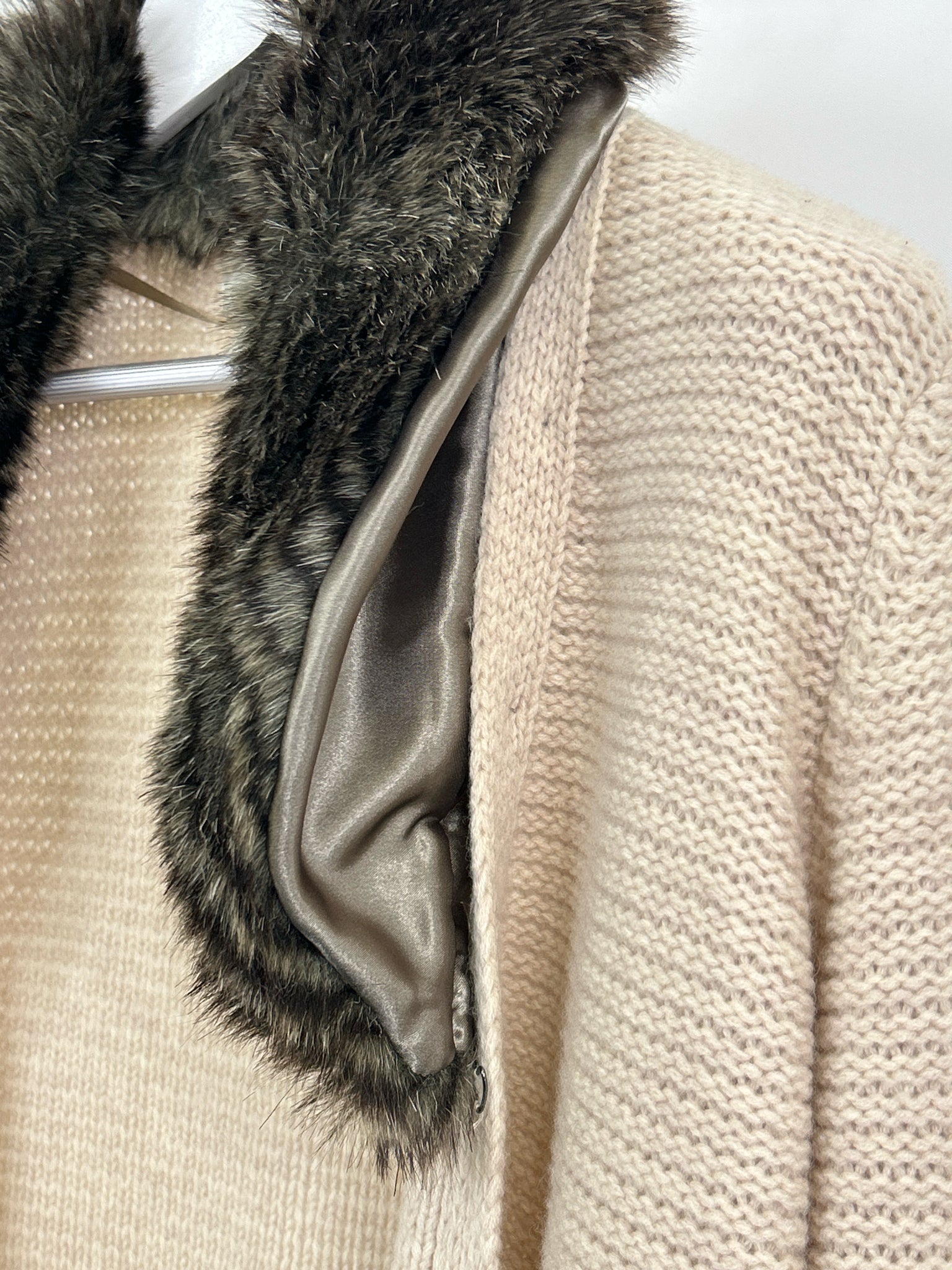 CAROLE LITTLE Size L Cream Women Cardigan NWT