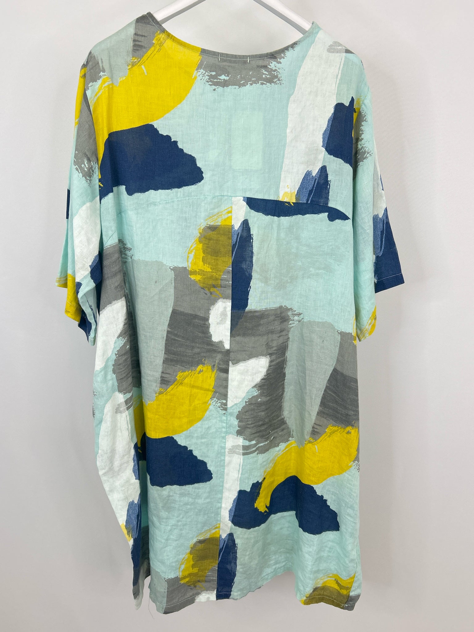 MADE IN ITALY Size One Size Blue Print Women Dress