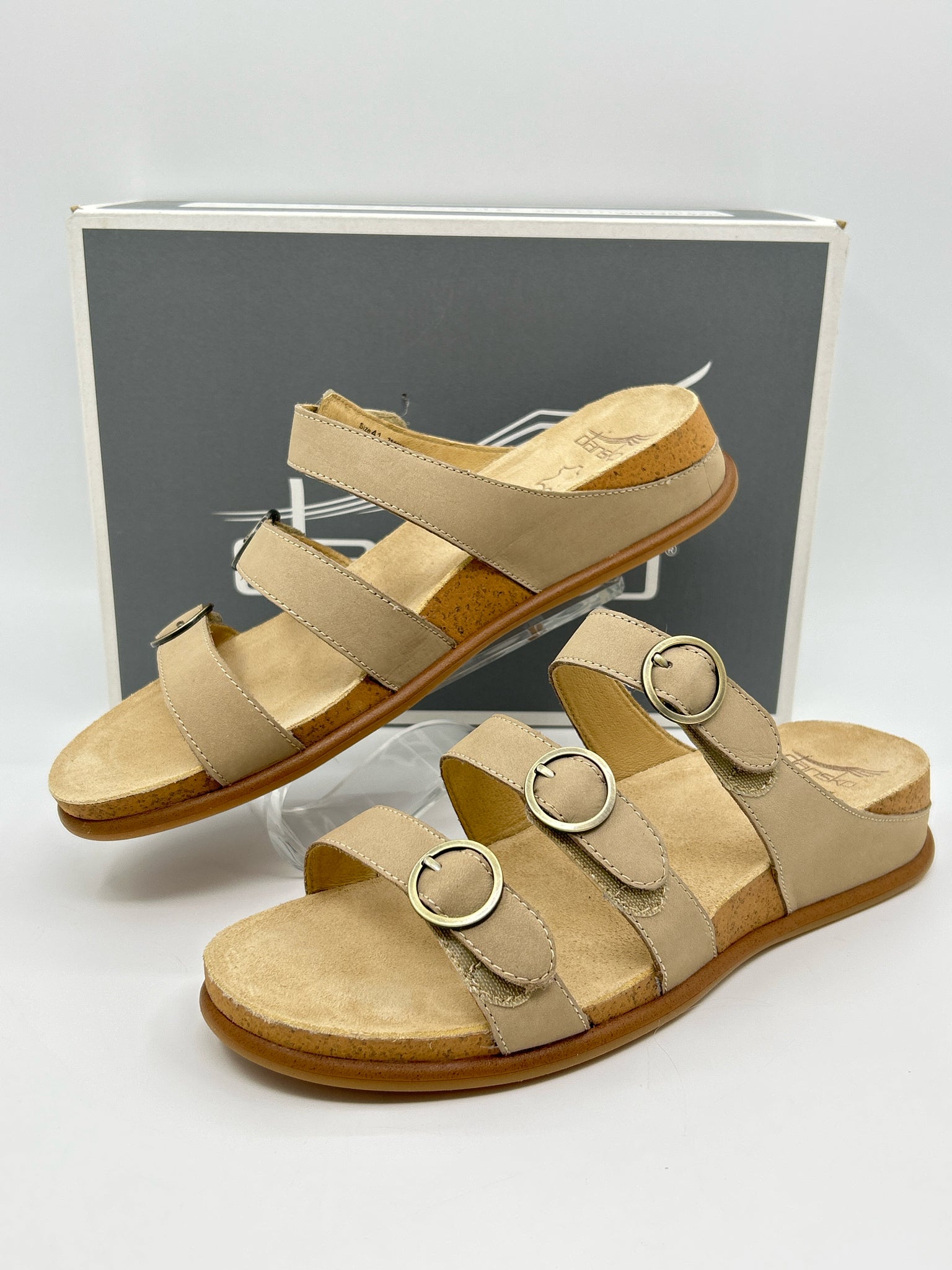 DANSKO Size 41/10.5-11 Sand Women Sandal