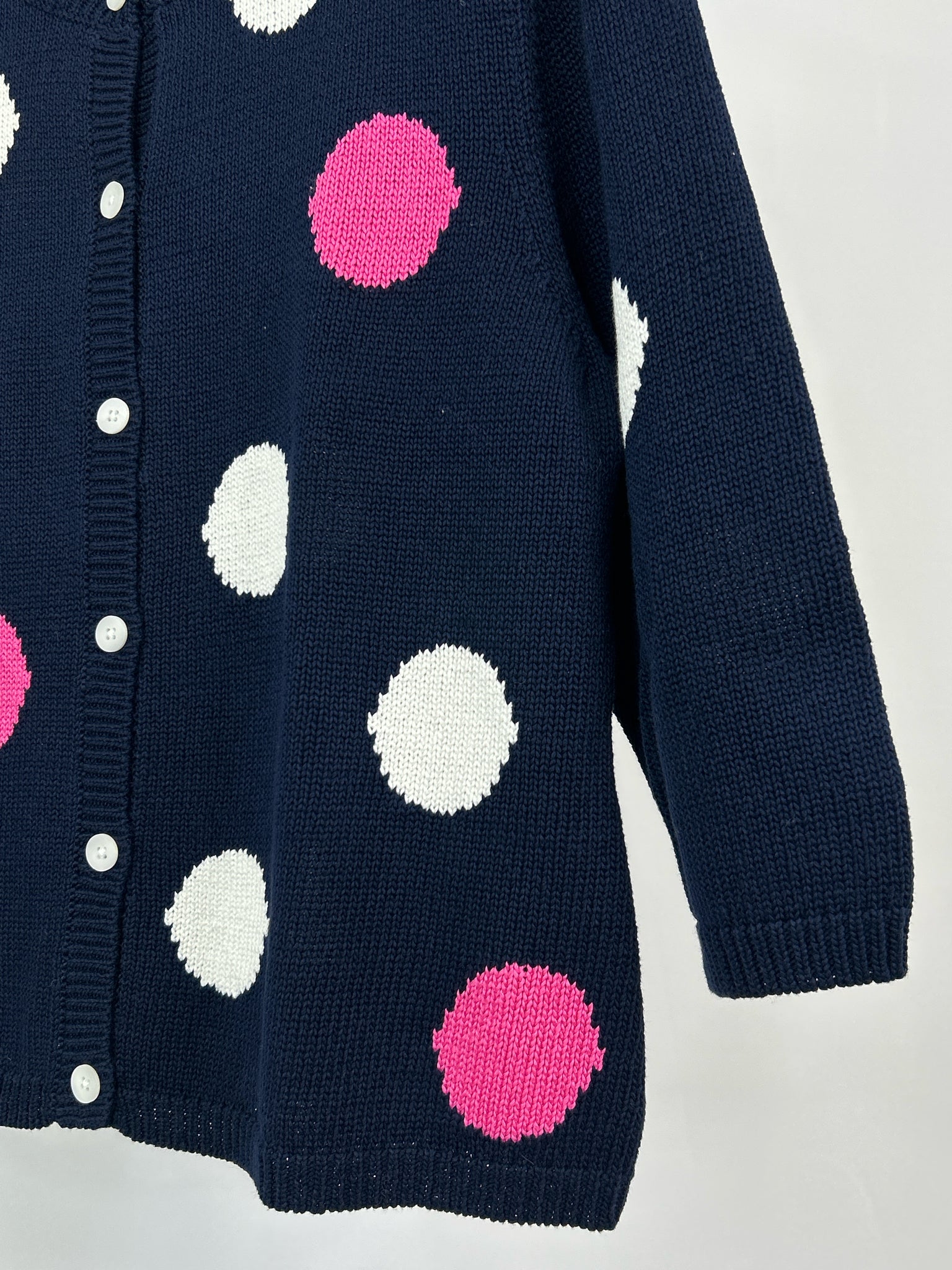 PENDLETON Size L Navy Print Women Cardigan