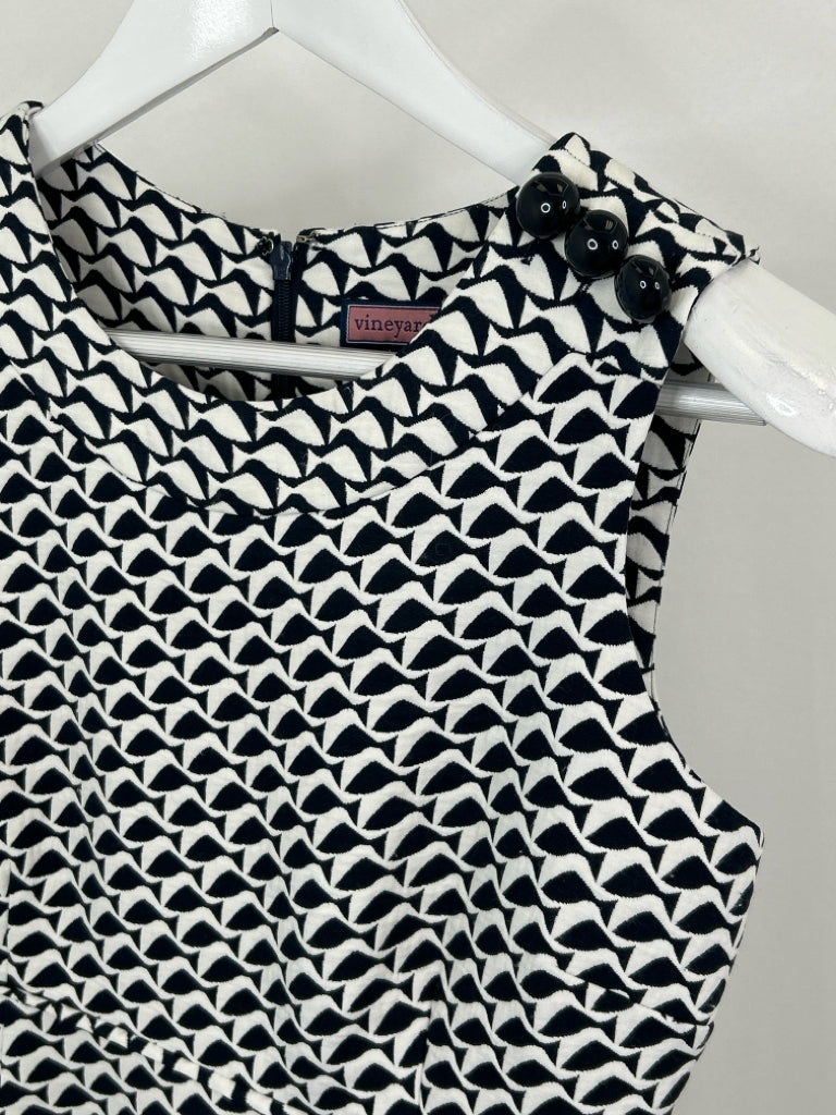 VINEYARD VINES Size 2 NAVY AND WHITE Women's Dress