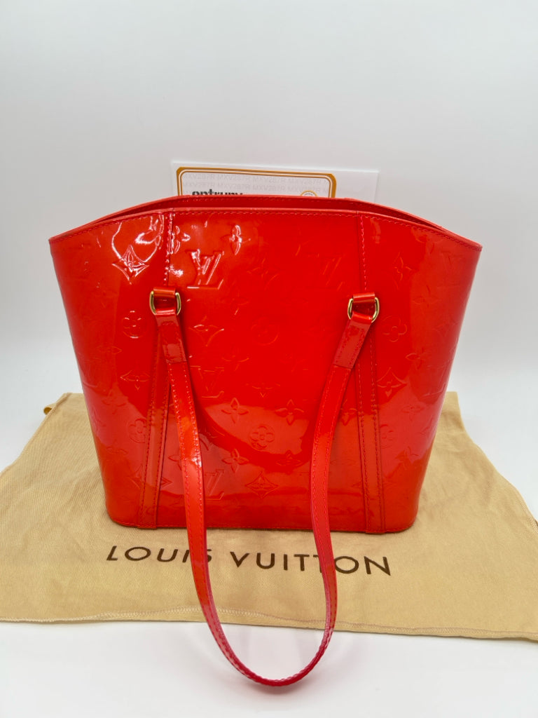 LOUIS VUITTON Red Orange Women's Purse