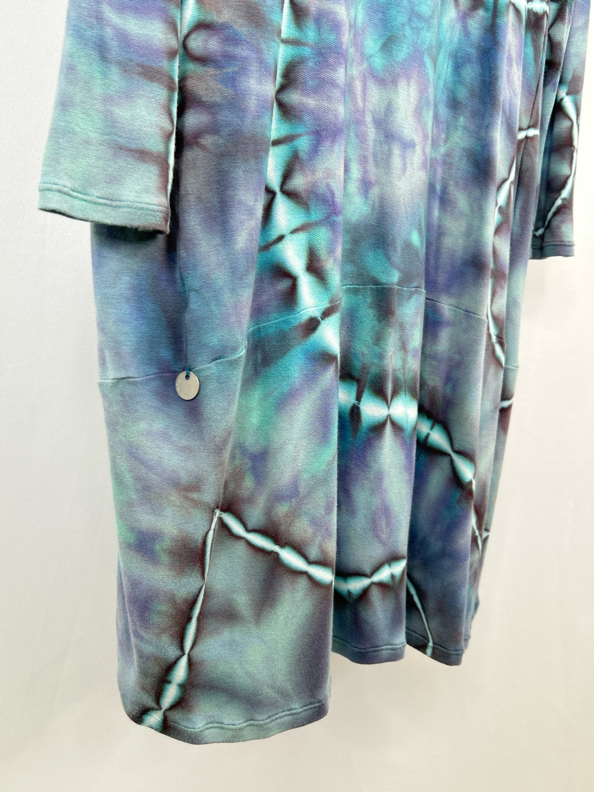 BRIGHTLY TWISTED Size S/M Grey and Teal Women Cardigan
