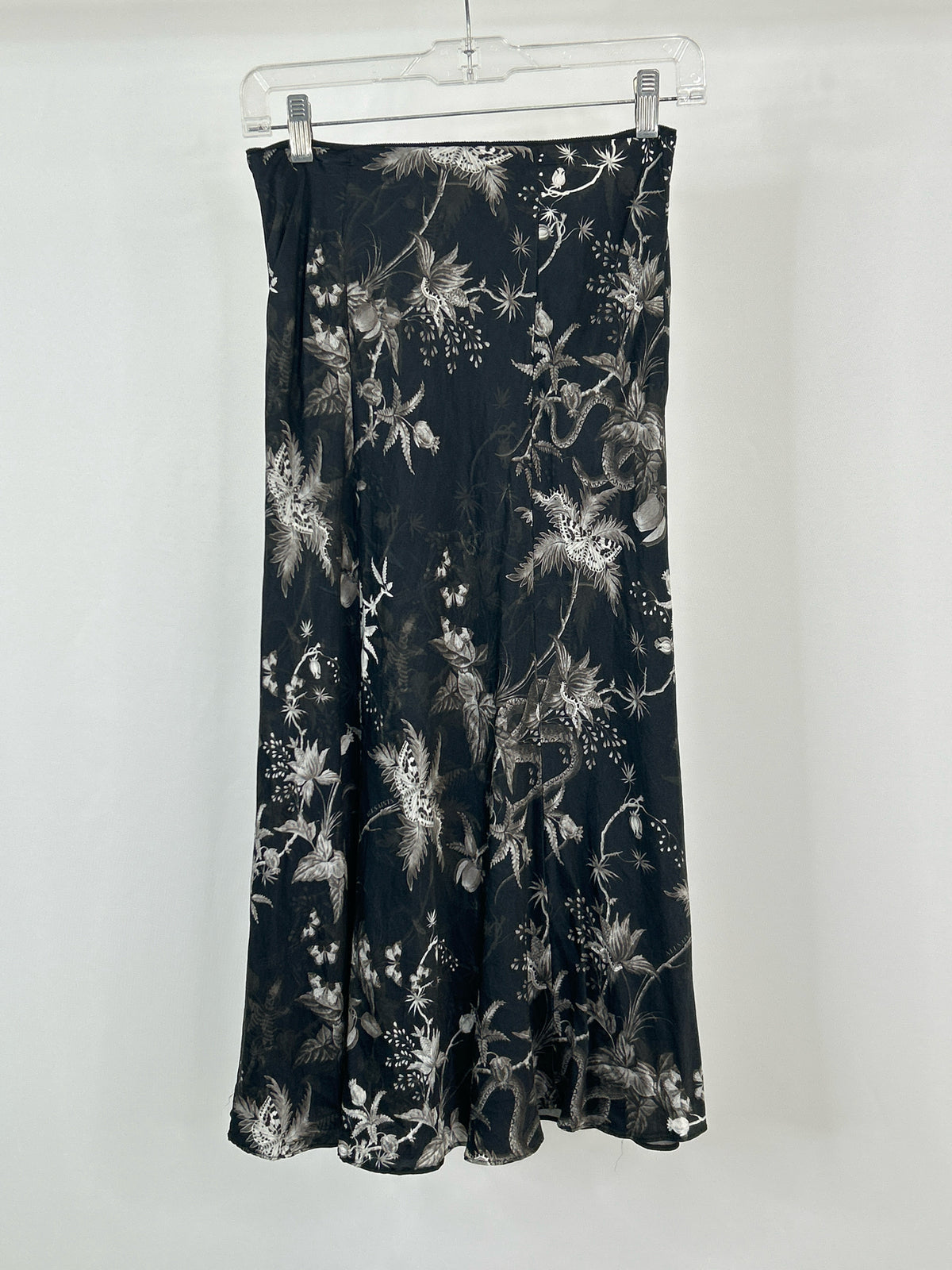 ALLSAINTS Size 2 Black Print Women Skirt