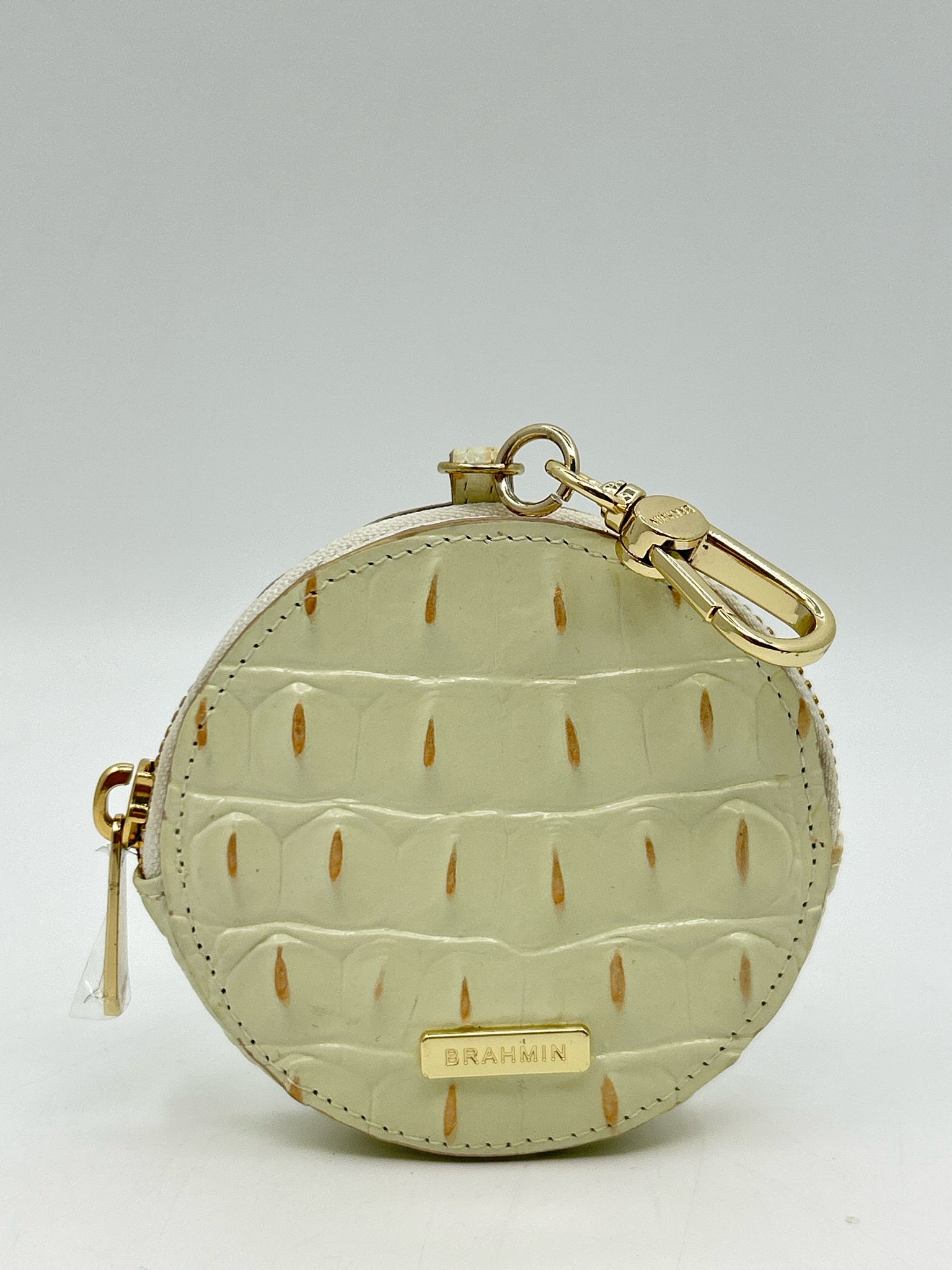 BRAHMIN Cream Coin Purse