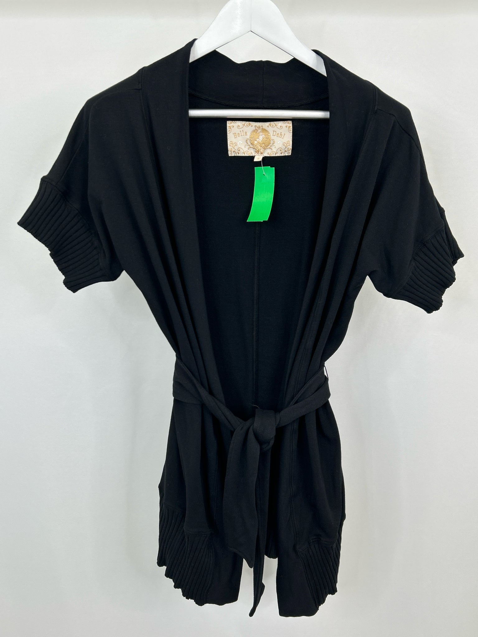 BELLA DAHL Size S Black Women Cardigan