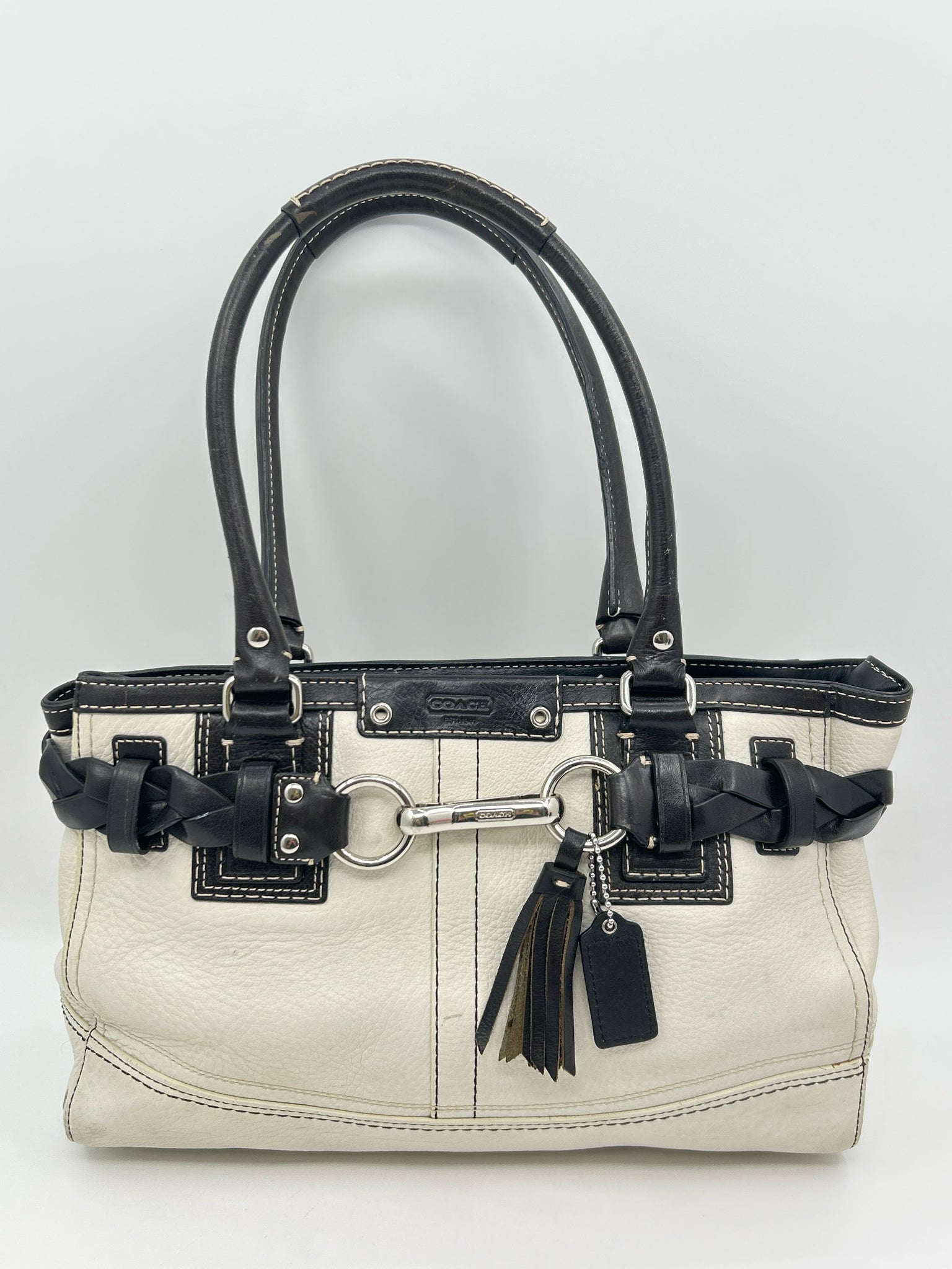 Coach Bone White Women Tote