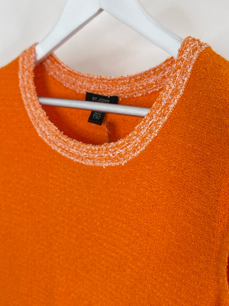 ST JOHN Size S Orange Women Sweater