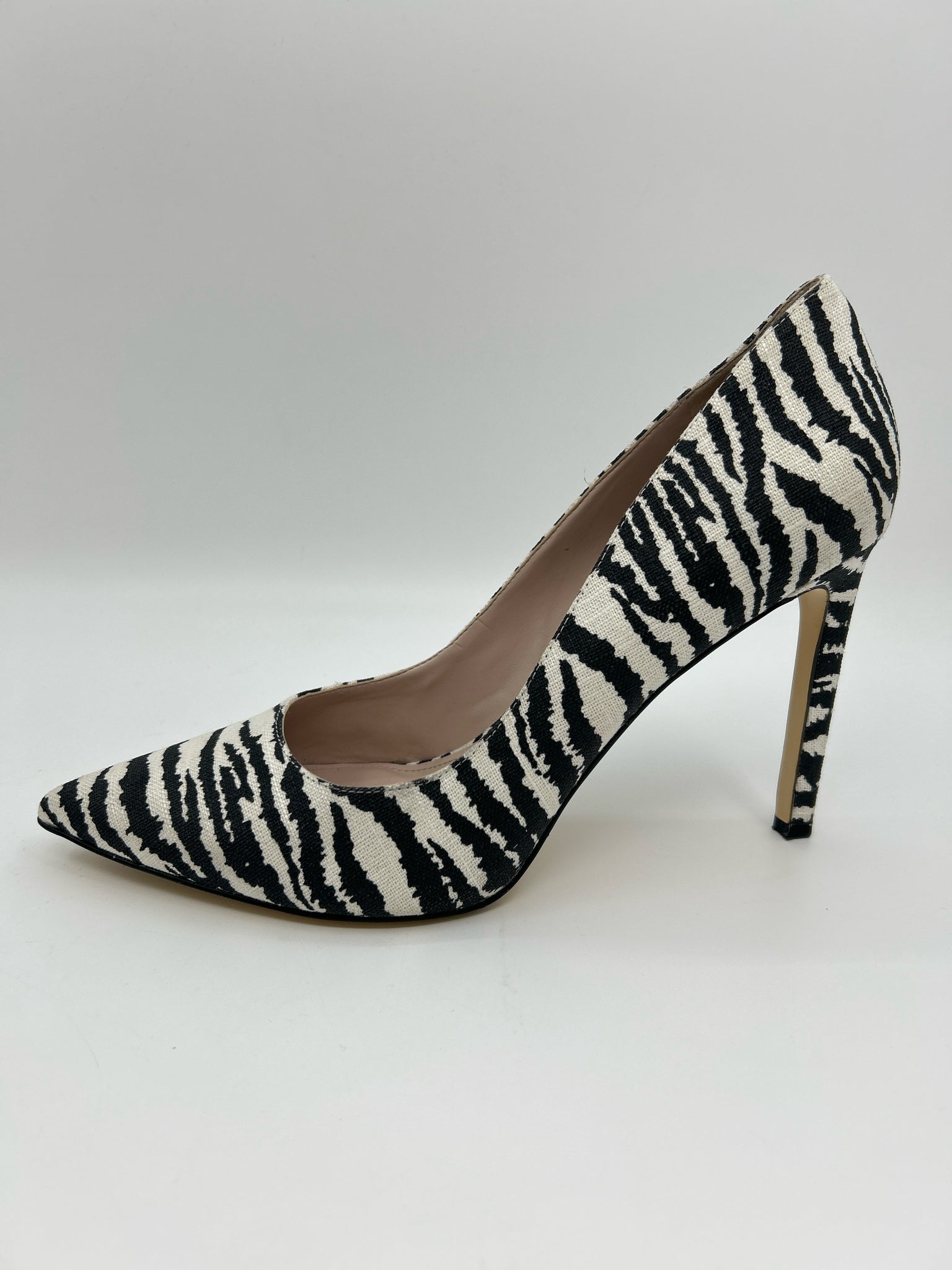 NINE WEST Size 11M Black & White Women Pumps