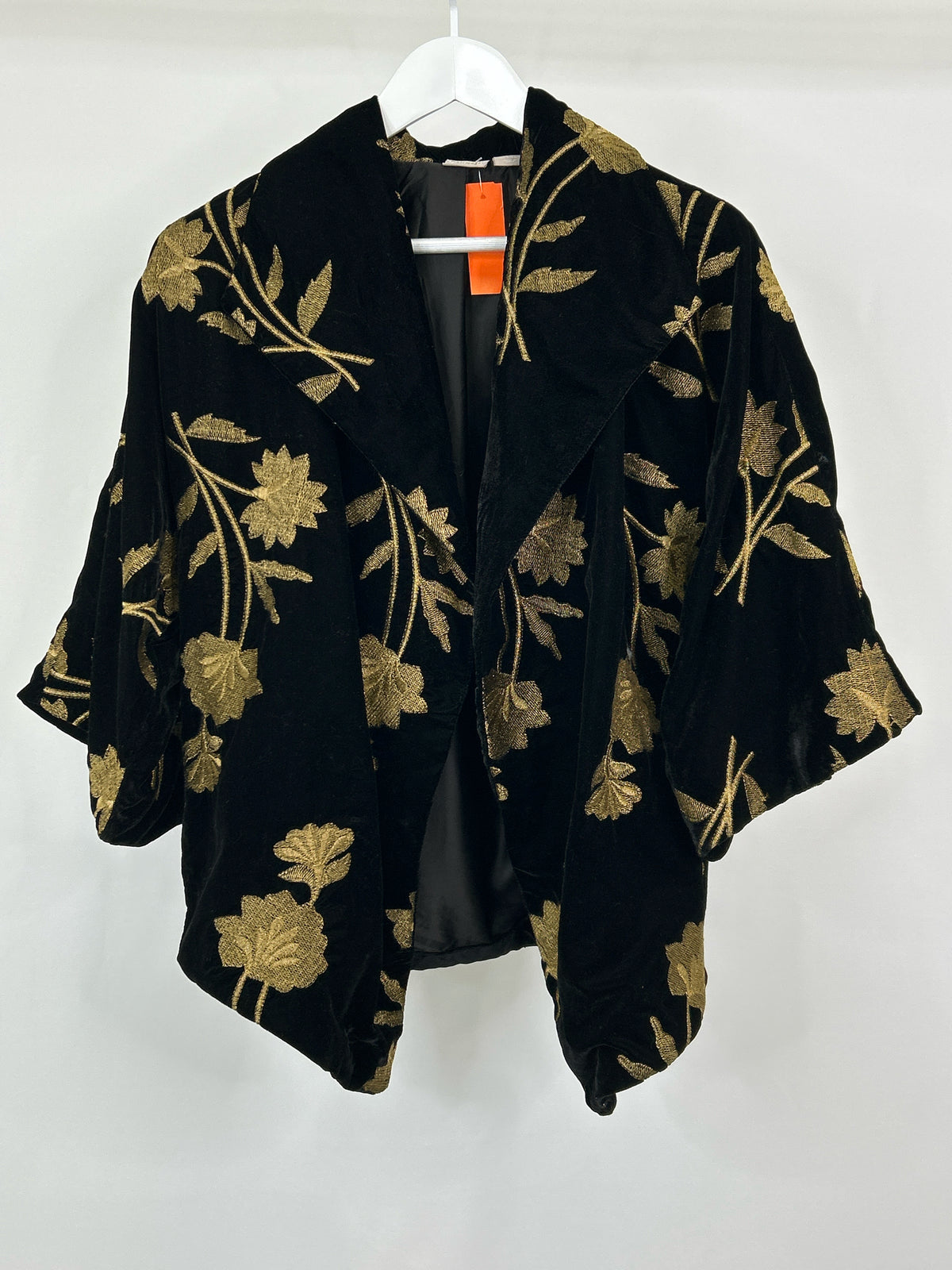 CHICO'S Size 0/2 BLACK AND GOLD Women Jacket