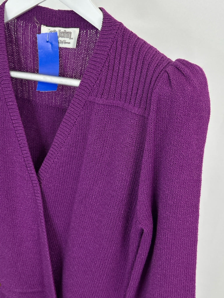 ST JOHN for Saks Fifth Avenue Size M Plum Women's Dress