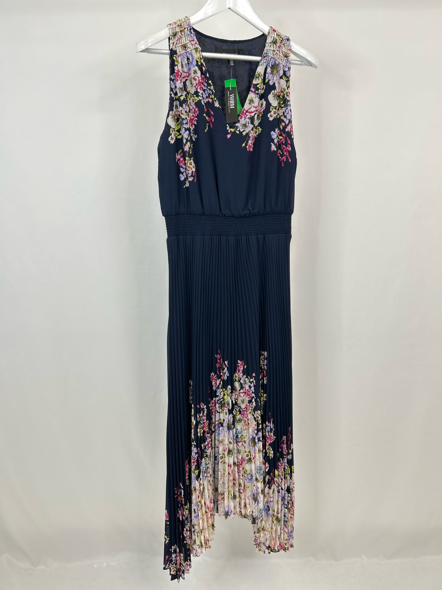 White House Black Market Size 8 NAVY FLORAL Women Dress