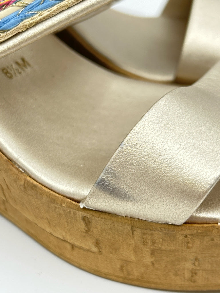 ITALIAN SHOEMAKERS Size 8.5M Gold Women's Sandal