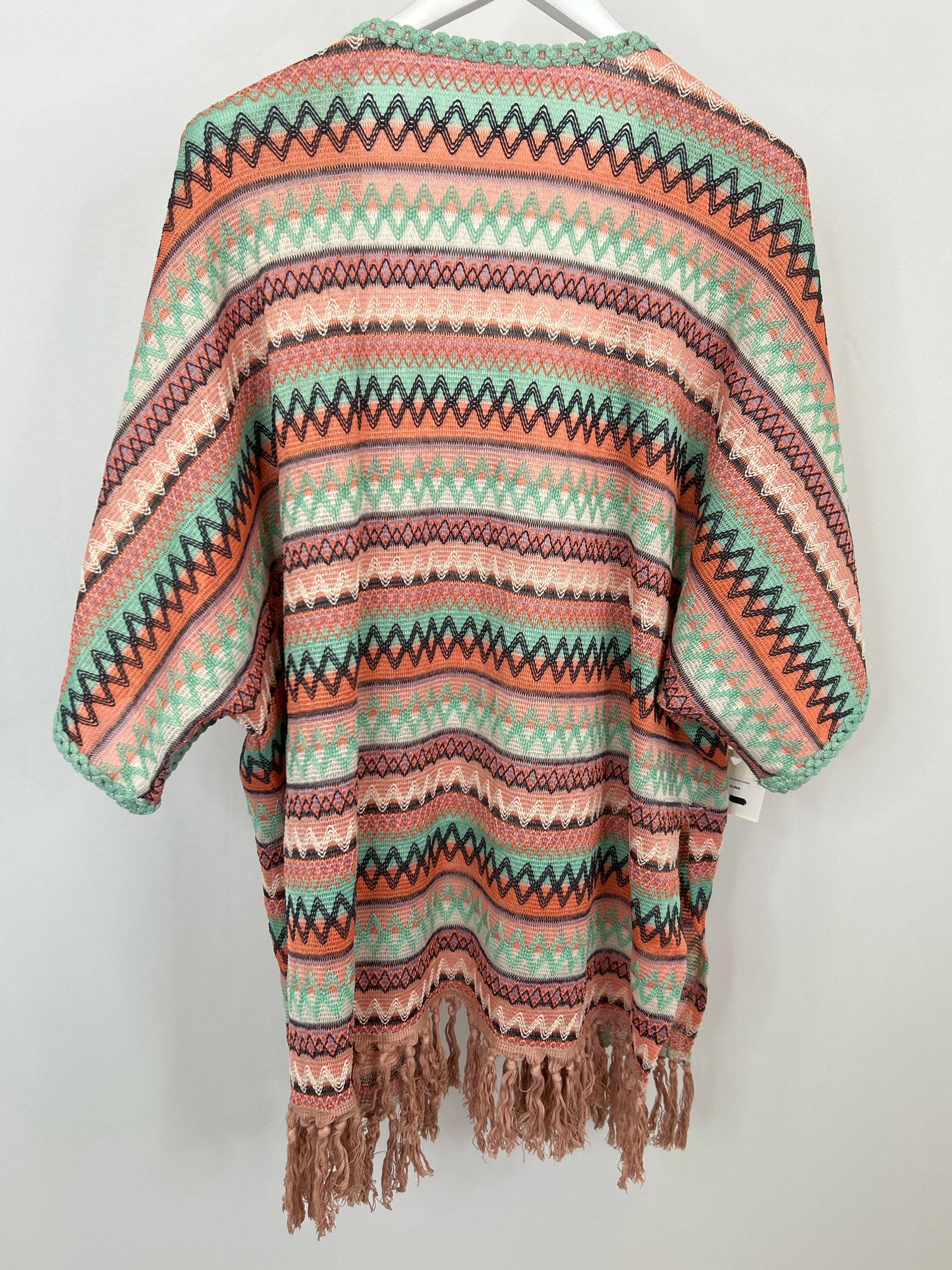 NEKANE NKN Size S Coral Print Women Kimono