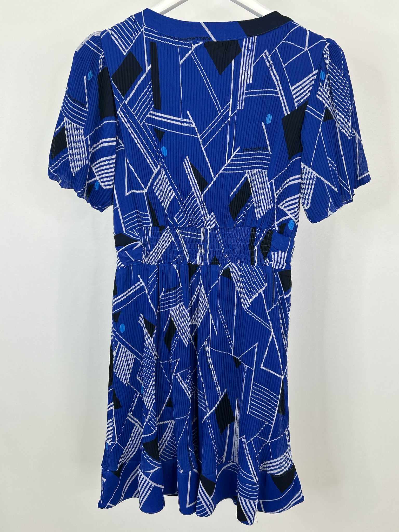 KARL LAGERFELD Size 10 blue and white Women Dress