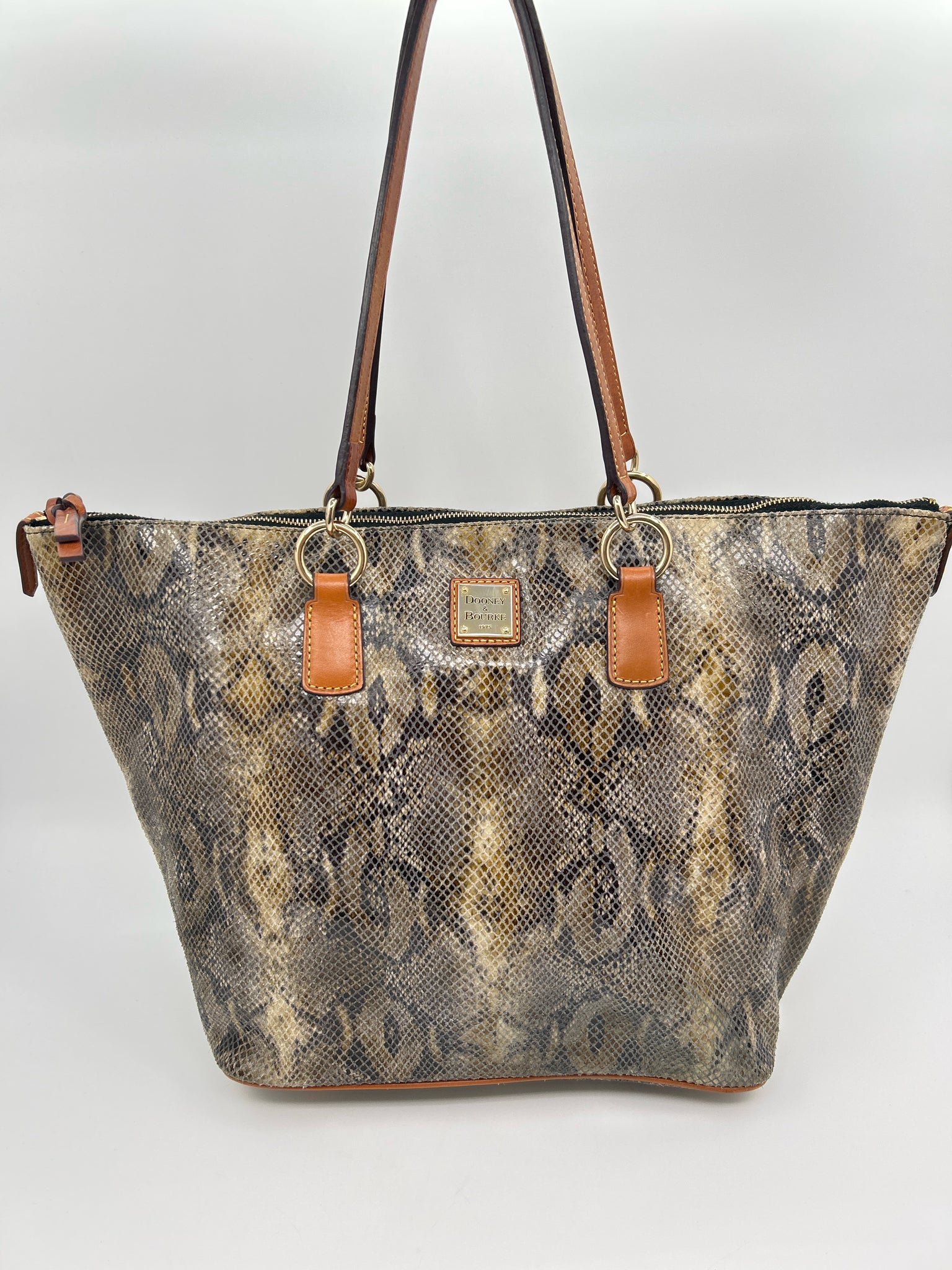 DOONEY & BOURKE Brown Print Women Tote