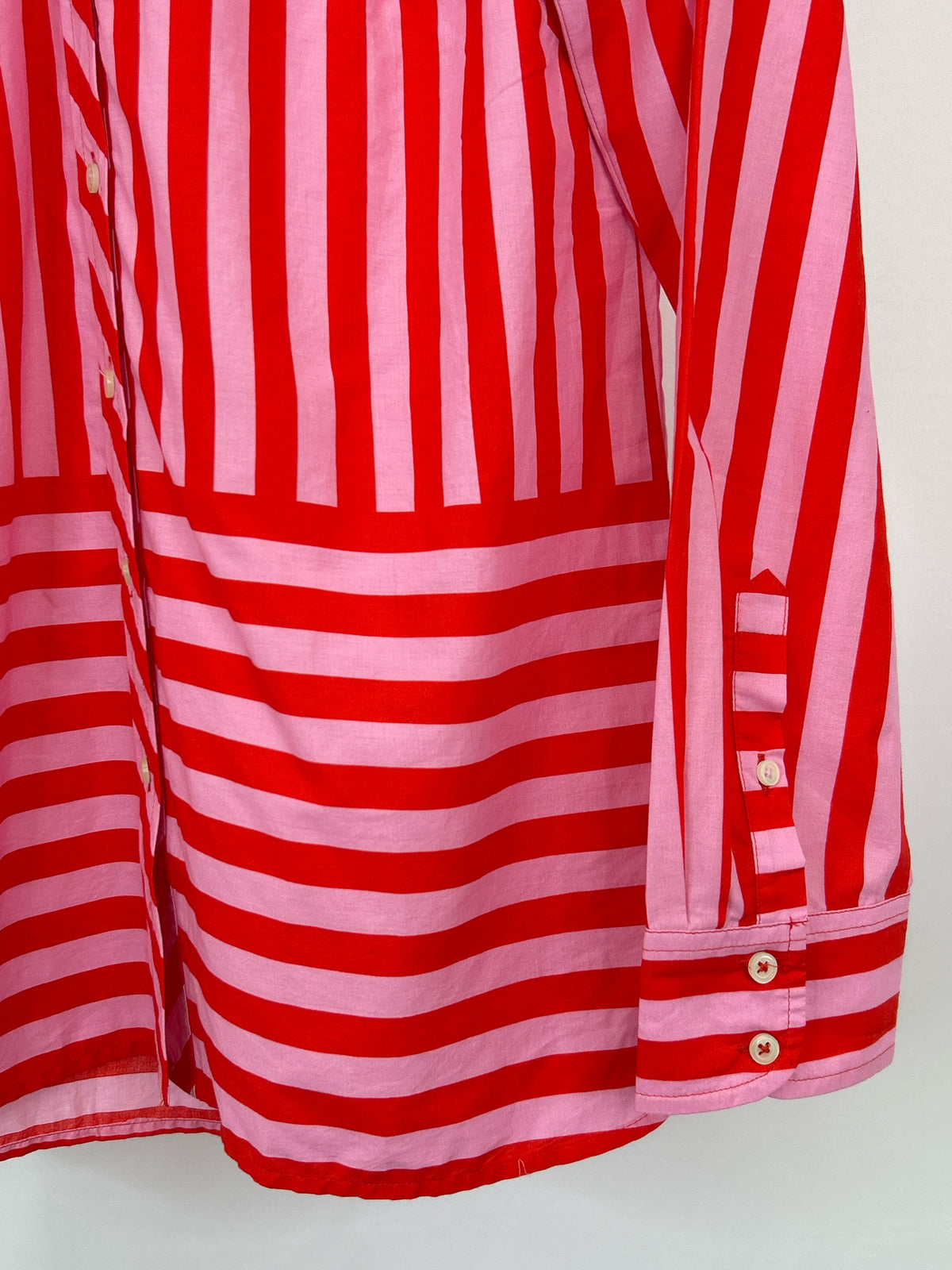 TALBOTS Size M Pink and Red Women Shirt