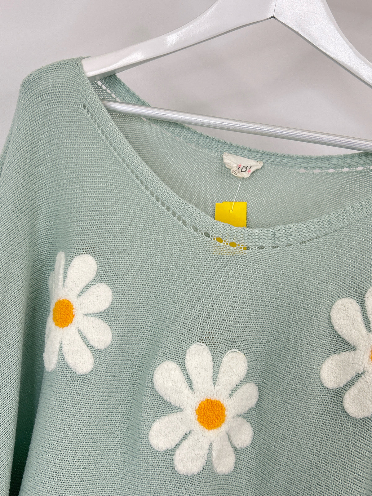 BIBI Size XL Seafoam Green Women Sweater