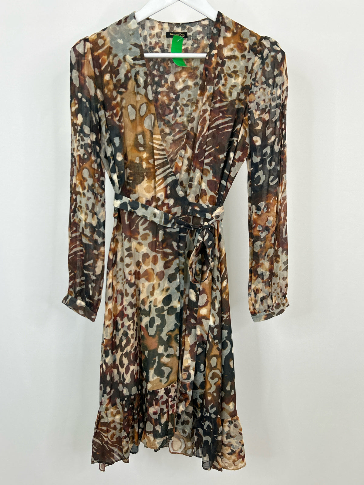MASSIMO DUTTI Size 4 BROWN AND GREY Women Dress