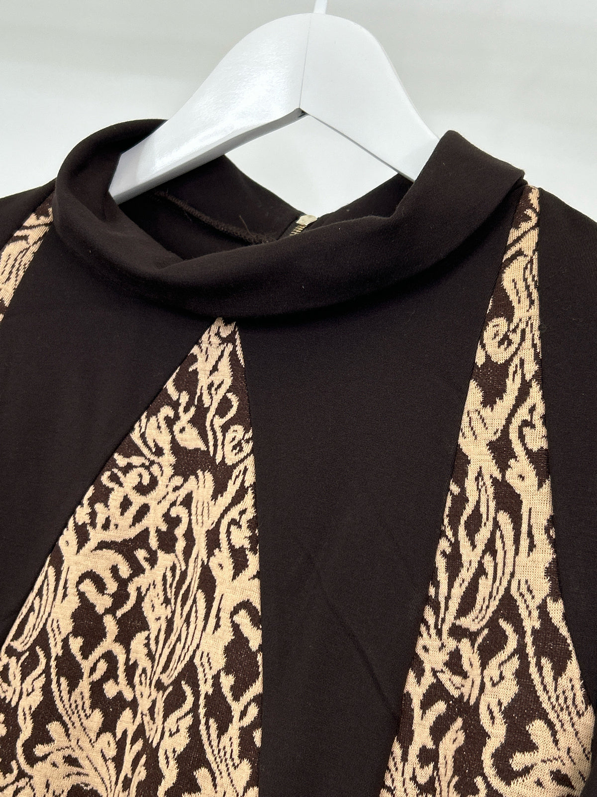 Kayla by Tally Taylor Size 16 Brown Print Women Dress