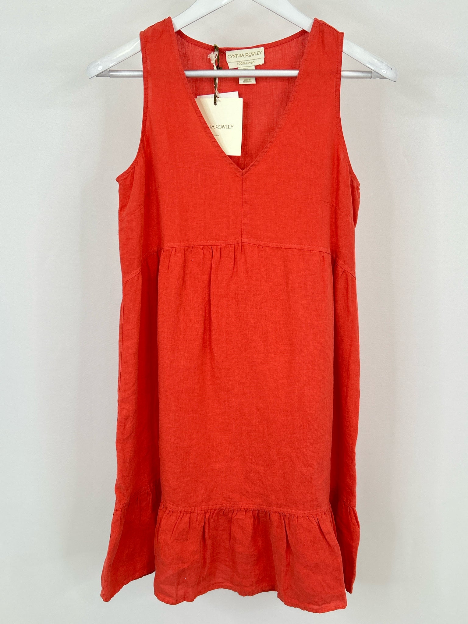 CYNTHIA ROWLEY Size S Coral Women Dress NWT