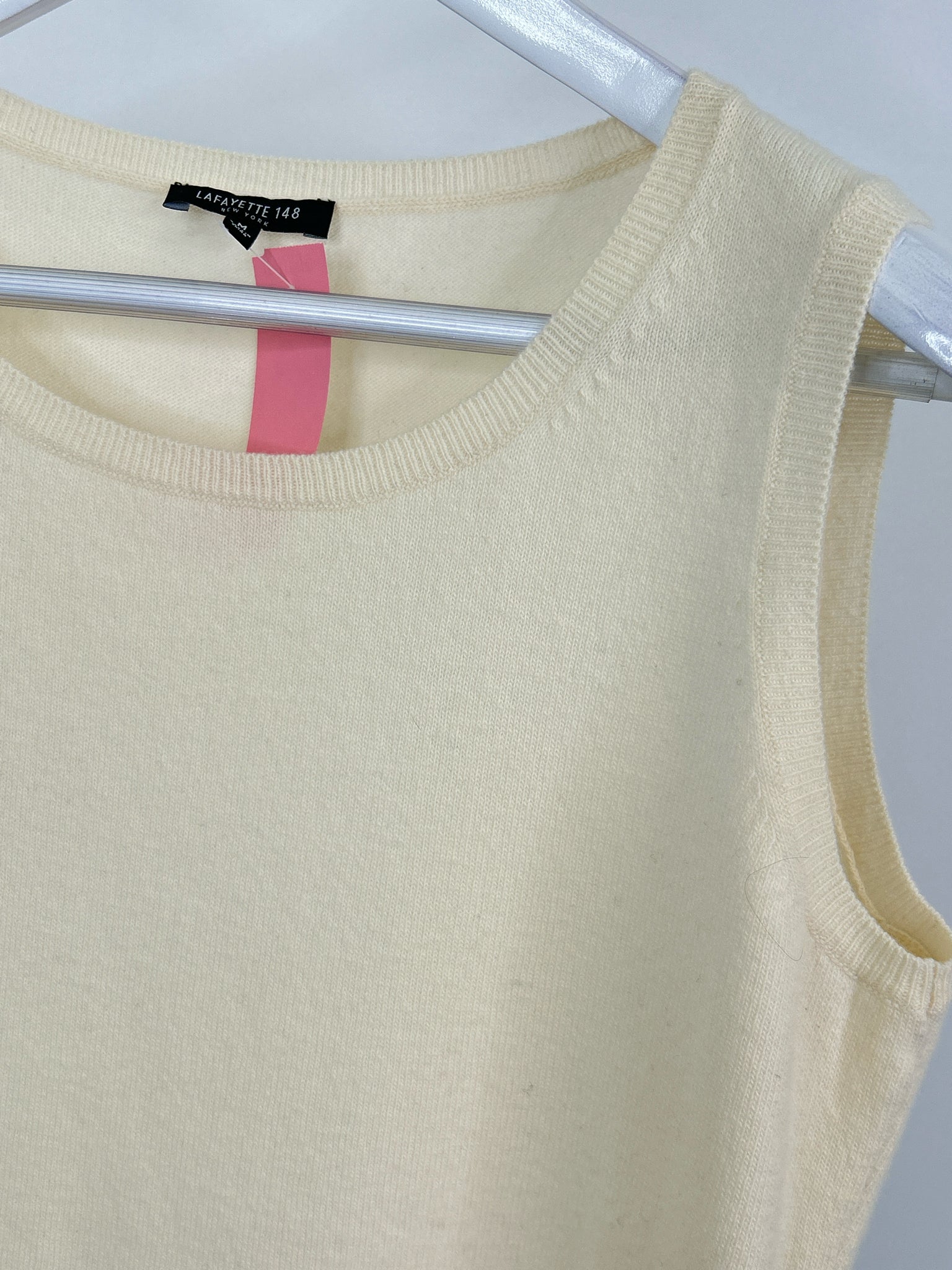 LAFAYETTE 148 Size M Cream Women Tank Top