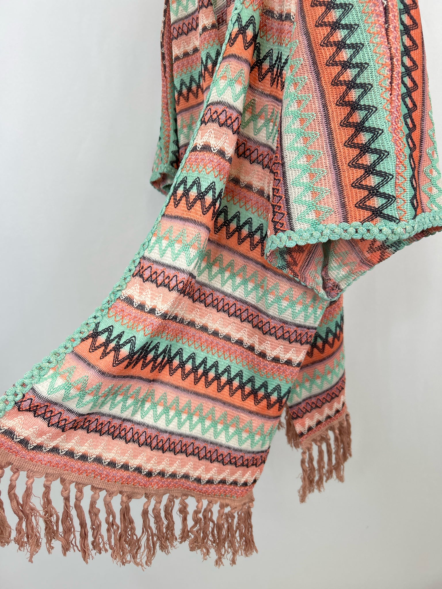 NEKANE NKN Size S Coral Print Women Kimono