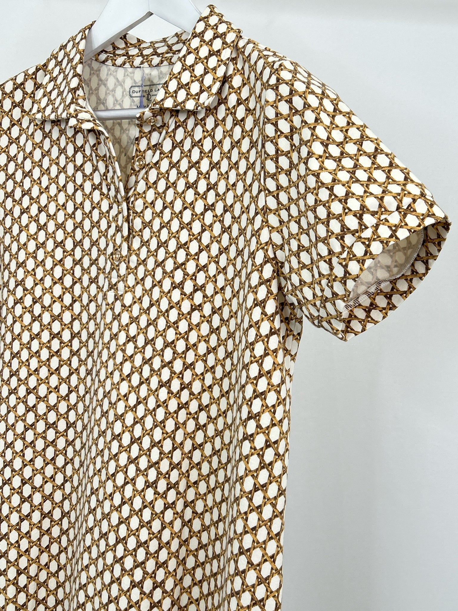 DUFFIELD LANE Size M Brown Print Women Dress