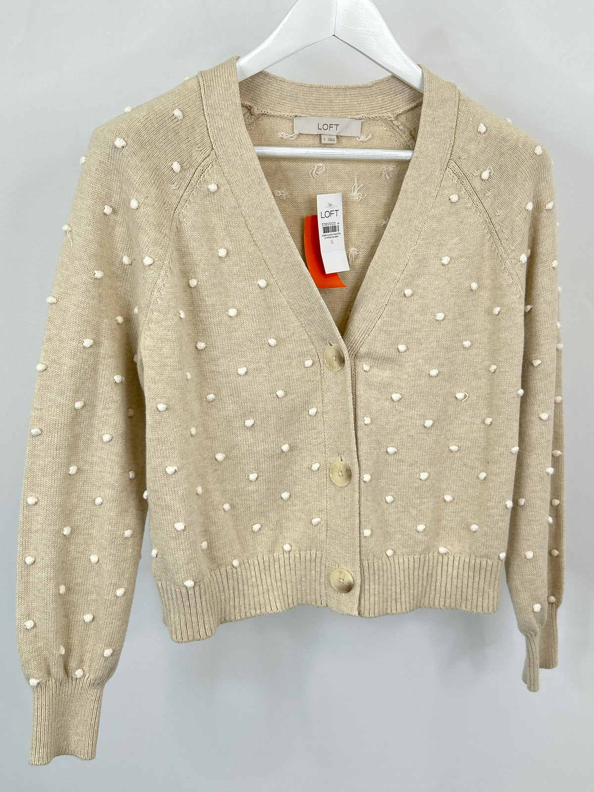 LOFT NWT Size S Beige Women Cardigan