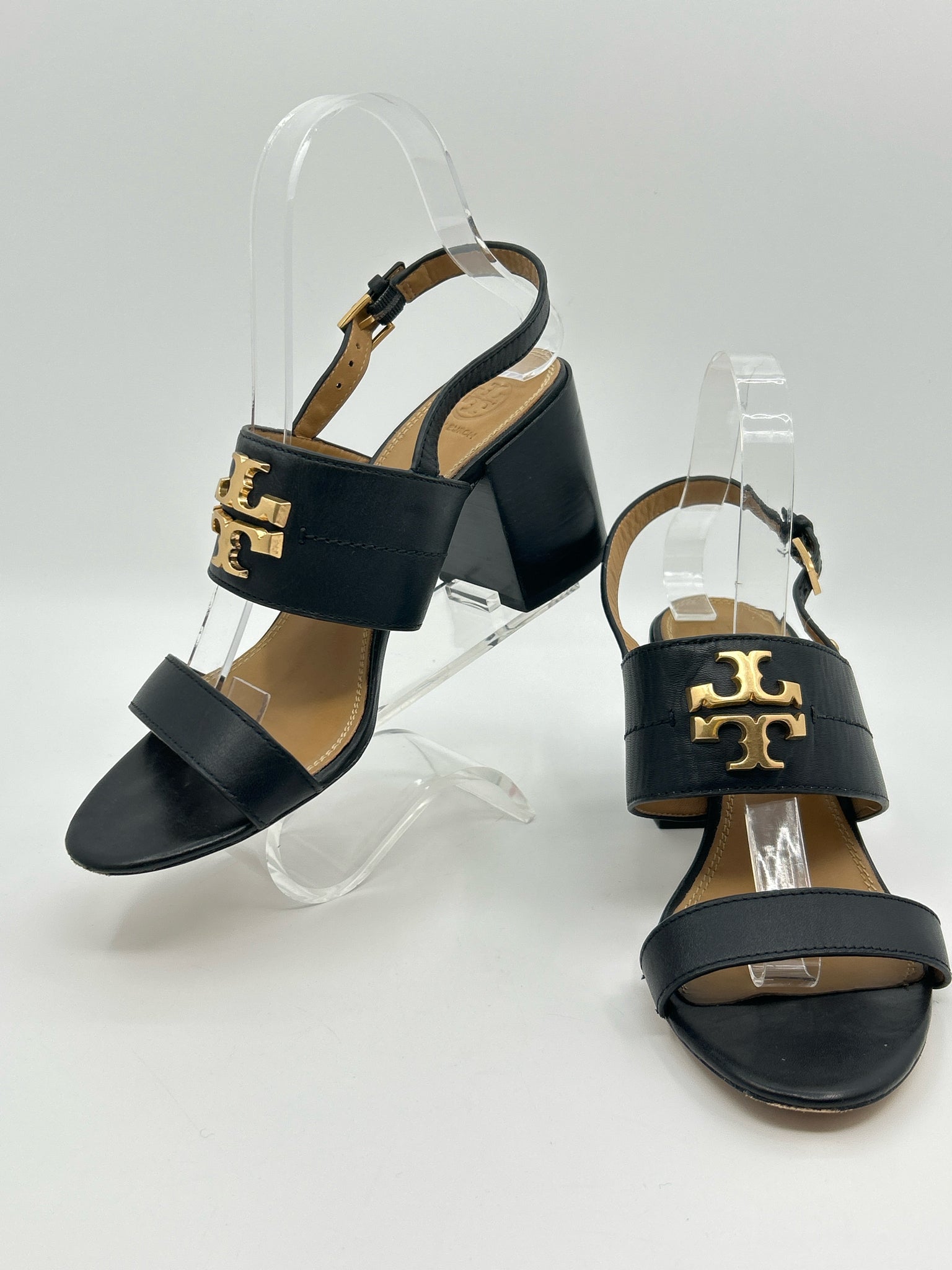 TORY BURCH Size 8.5M Black Women Sandal