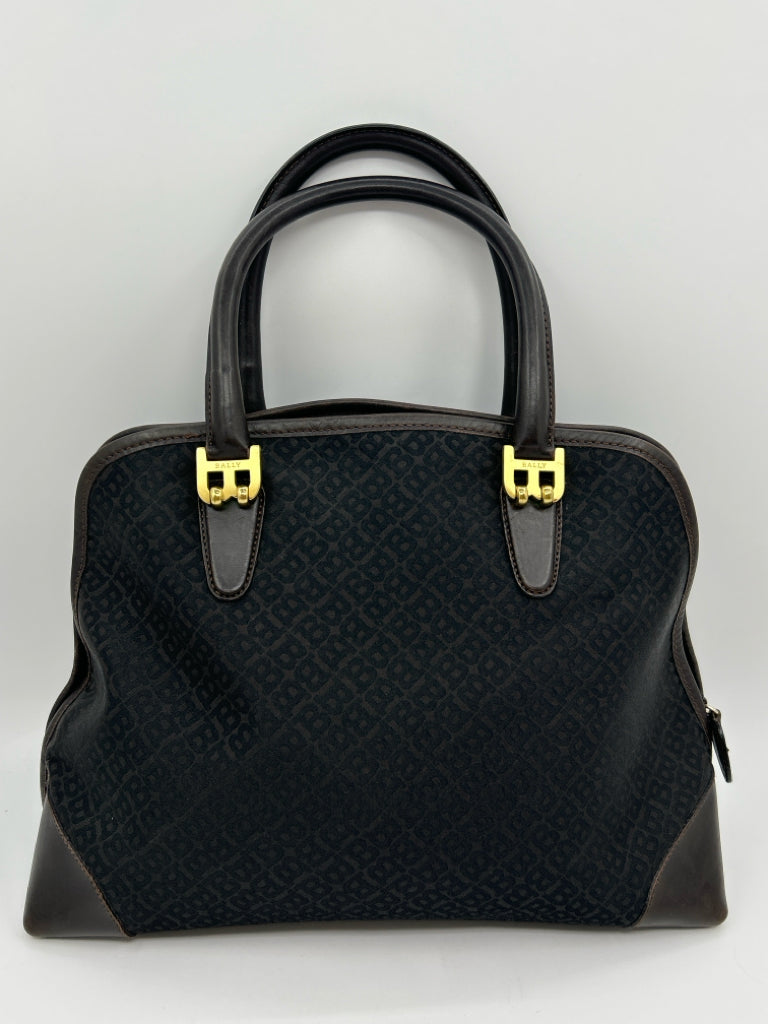 BALLY Dark Brown Monogram Purse