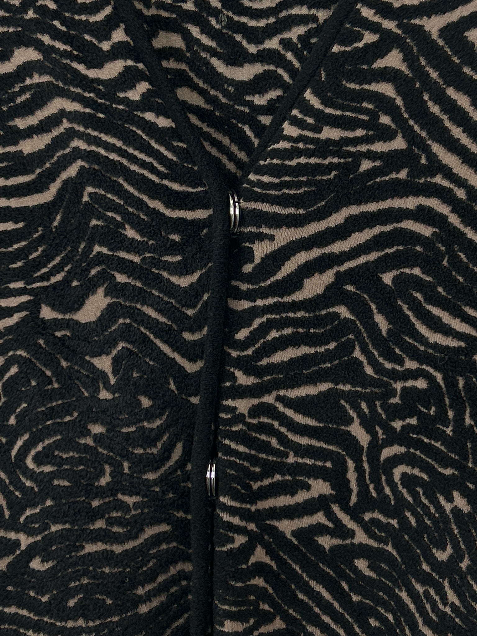 ESCADA Size XL Black Print Women 2-piece Set