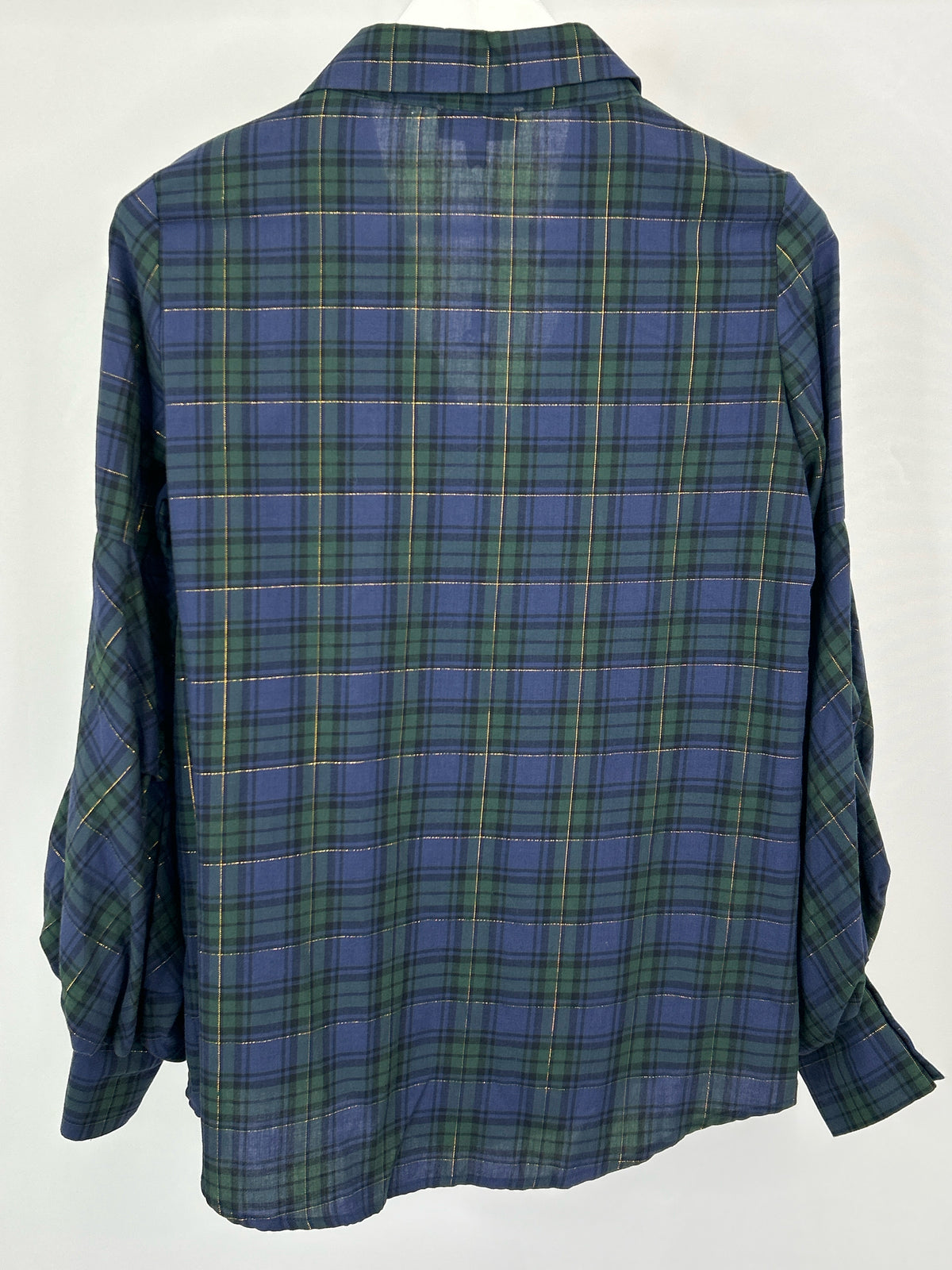 GREYSON Size S Navy plaid Women Shirt