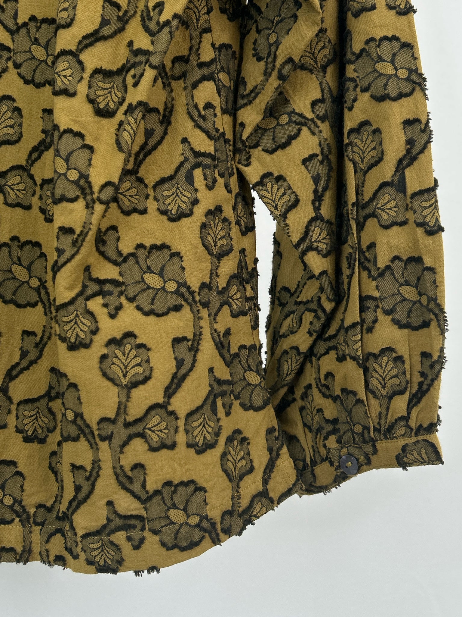 HABITAT Size S MUSTARD FLORAL Women Blouse