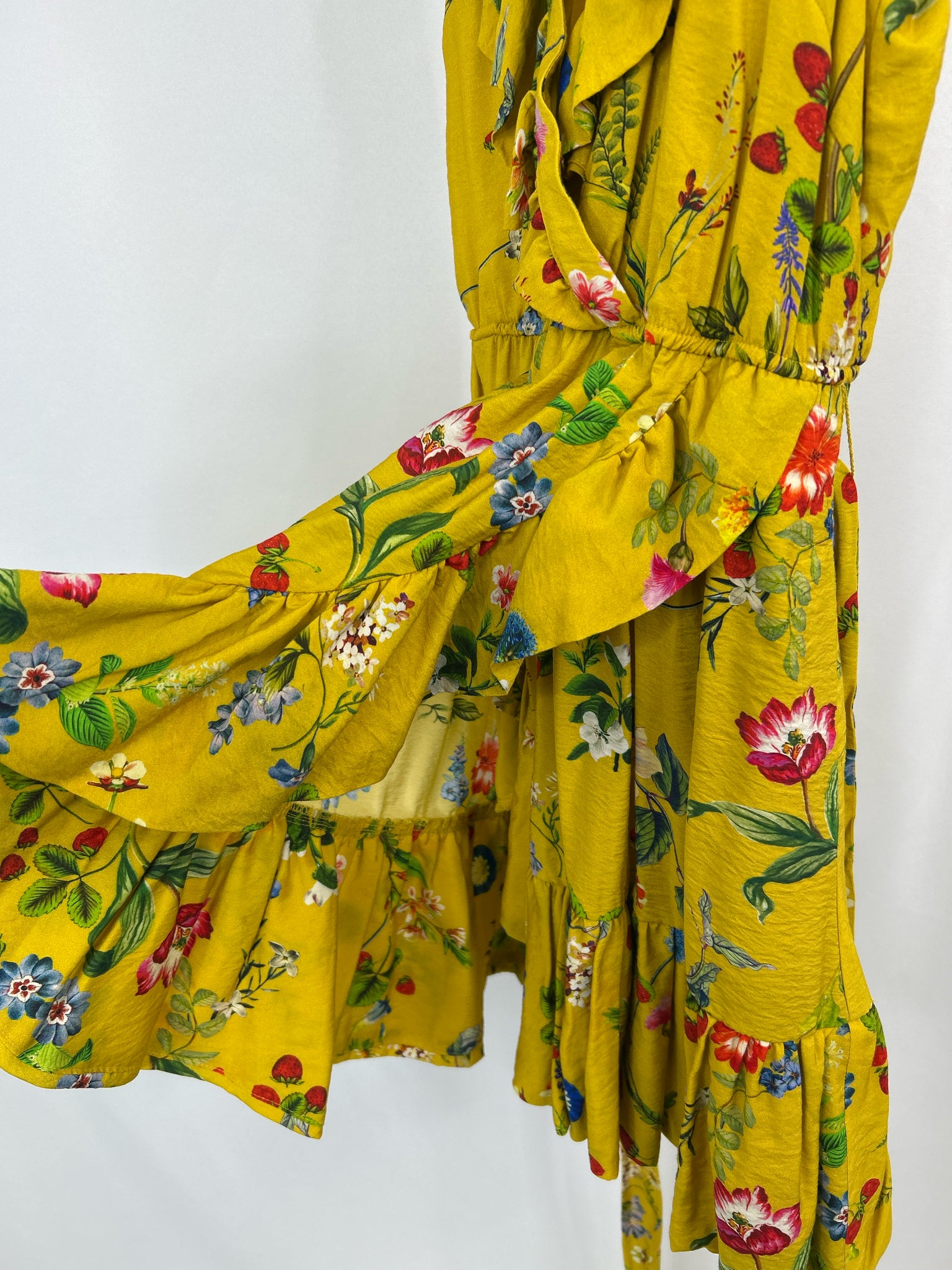 MAEVE Size M YELLOW FLORAL Women Dress
